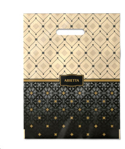 Цена за 50 шт. Пакет 30х37см/90мкм Ариетта ПВД с прорубной ручкой (уп 50/500)