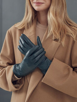 Перчатки женские ш+каш. IS01080 d.green - Eleganzza фото 10