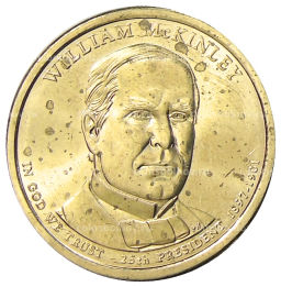 Монета 1 доллар 2013 года D США Уильям Мак-Кинли 25-й президент США