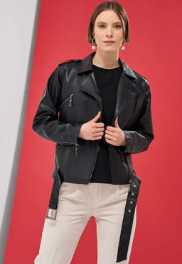 Куртка-косуха из эко-кожи - Tantino фото 7