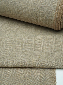 Шерсть пальтово-костюмная Твид Елочка цв.песочный, ш.1.5м, шерсть-60%, п/э-40%, 310гр/м.кв - Купава фото 11
