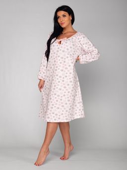 Ночная сорочка женская футер начёс МУЗА РОЗОВЫЙ - Домтрик фото 4