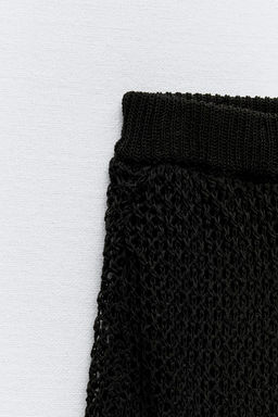 WIDE-LEG KNIT TROUSERS - Zara фото 5