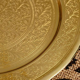 Блюдо «Роспись», 24×24 см, латунь