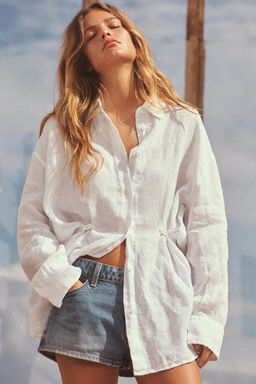 100% LINEN SHIRT - Zara фото 2