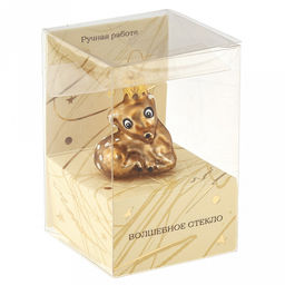 Елочная игрушка фигурка стеклянная Олененок мини h4см, ручная художественная роспись, подарочная упаковка (Россия) - Домашняя мода фото 6