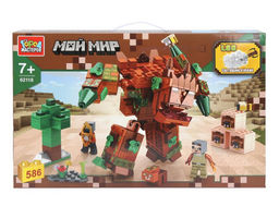 Город мастеров. Конструктор арт.62118-ZH "Мой мир" (светящийся кубик) 586 дет.