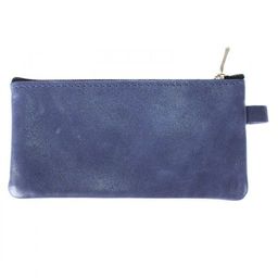 Футляр для ключей Croco-кл-500 (на молнии) натуральная кожа синий крек (217) 208979