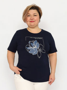 CRB wear / CSLW 60357-41 Футболка женская,темно-синий/Ex.Cherubino