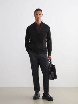 Dik Yaka Cepli Erkek Triko H?rka