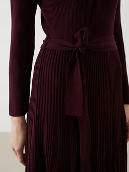 Bisiklet Yaka Kad?n Triko Elbise