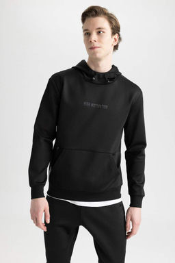 Толстовка из плотной ткани DeFactoFit для спортсменов стандартной посадки с капюшоном  фото 6