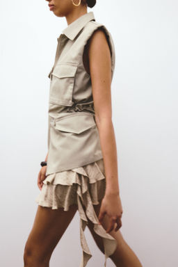 Falda escalonada con panel drapeado - H&m фото 8