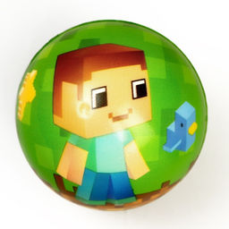 Цена за 2 шт. Мяч детский мягкий Весёлый мячик, 6.3 см, МИКС