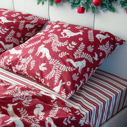 Постельное бельё Этель 2 сп Christmas time 175х215 см, 200х220 см, 70х70 см - 2 штуки  фото 11