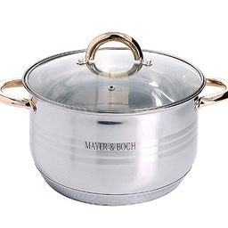 24038 Кастрюля 6,5л ст/кр 7-ми слойное дно МВ(х6)