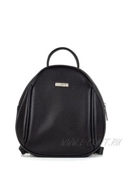 Рюкзак Модель №1466 | кожзам | гладкий | черный | Р820-1 | 29456