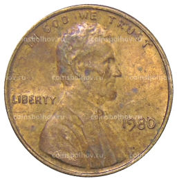 1 цент 1980 года США