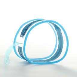 Цена за 2 шт. Косметичка на молнии для бассейна, с ручкой, голубая/прозрачная