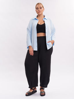 Блузка из муслина BL28501BLU15 - Артесса фото 6