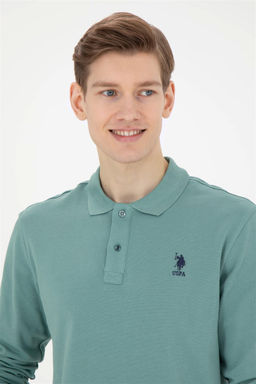 U. S. Polo Assn / Мужской мятный базовый свитшот - U.s. polo assn фото 2