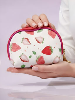 Sunflower Набор косметичек с принтом Клубнички 01 TY, 3 шт., розовый фото 7