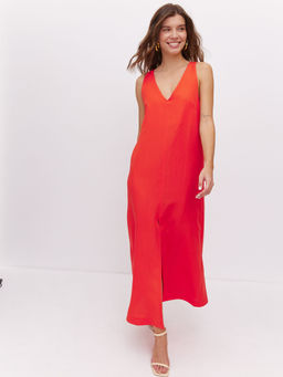 Платье миди с вырезом на спинке - TO BE ONE фото 5