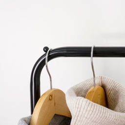 Вешалка гардеробная металл. "Радуга 2" черный