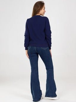 Свитшот женский из футера с начесом Синее Море