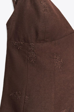 SHORT EMBROIDERED DRESS - Zara фото 7
