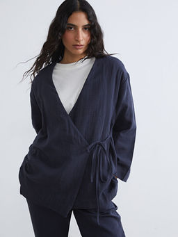 Kruvaze Yaka Kad?n M?slin Kimono