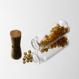 Баночки для хранения бисера, d=1.2×3 см, 10 шт.