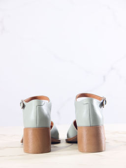 Босоножки 5032.23663be.Авокадо лион +коричневый - Edart фото 8