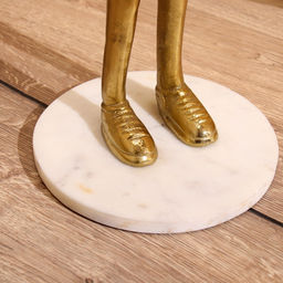 Конфетница двойная «Кролик угощает», 19×26×48 см, алюминий