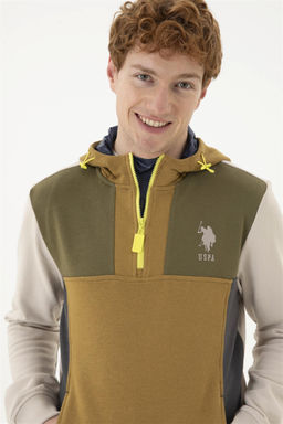 Мужской бежевый свитшот - U.s. polo assn фото 2