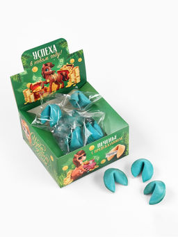 Печенье с предсказанием в новогодней коробке Успеха в новом году, 15 шт.