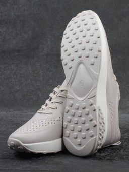 03-23F-2 BEIGE Кроссовки женские (натуральная кожа)