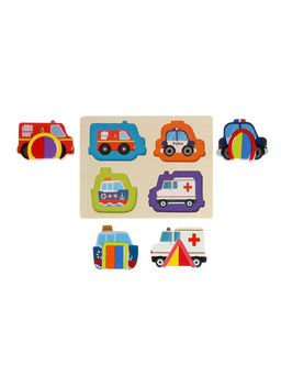 Головоломка рамка - вкладыш «Транспорт», 16 деталей