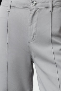 Gri Dikis Detayl? Yuksek Bel Wide Leg Pantolon TWOAW25JE00246