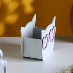 Кашпо деревянное Кошечка в очках 12х15х7,6 см МИКС - Simaland фото 3