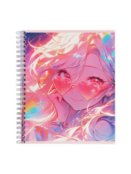 Набор тетрадей Calligrata «Аниме. Девочка в очках», 3 штуки, 96 листов, на гребне, обложка из мелованного картона