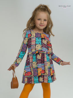 Платье Эля коты в горошек - Sovalina фото 3