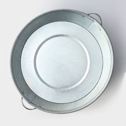 Таз для бани, круглый, оцинкованная сталь, 38 л