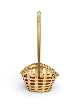 Корзина плетёная для хранения «Ладья», 24×17×8 см, бамбук