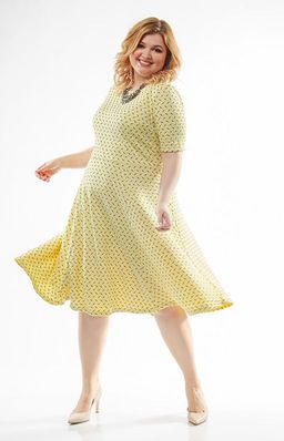 Стильное платье из фактурного трикотажа с мелким рисунком. - Ckc collections фото 2