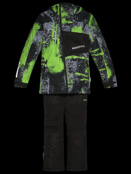 Костюм 7з1925 салат/черный