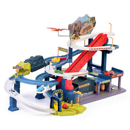 Паркинг-Трек "Городская эстакада с динозаврами" в коробке