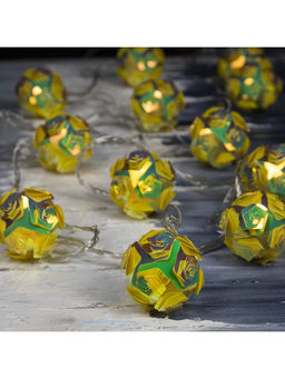 Гирлянда Нить 4.5 м с насадками Цветочные шары, IP20, прозрачная нить, 15 LED, свечение тёплое белое, 220 В - Luazon lighting фото 6