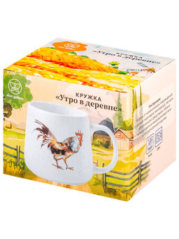 Кружка 400 мл 13*9,5*9 см Утро в деревне, фарфор - Elan gallery фото 5