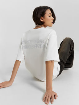 ФУТБОЛКА ЖЕНСКАЯ белый +печать11 112961